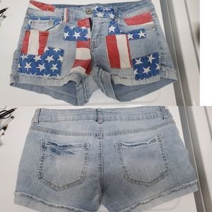 LEI American flag shorts